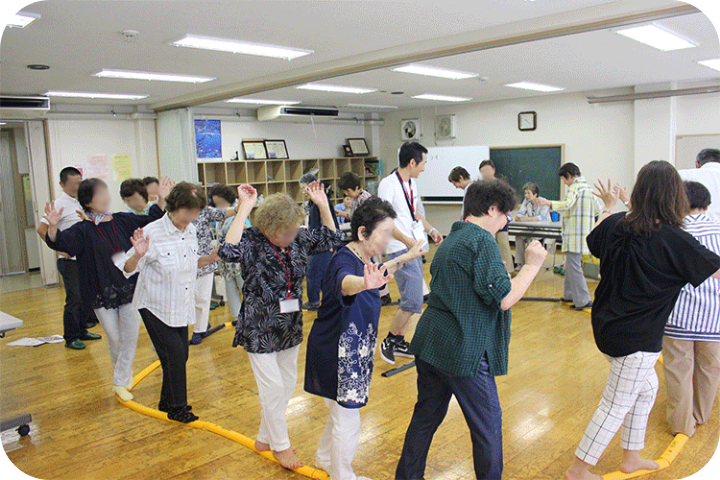 かんたん運動教室の様子